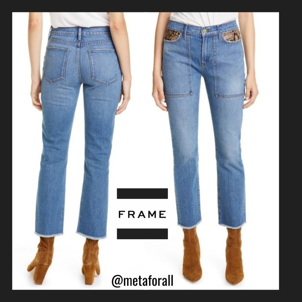 FRAME DENIM Le High Straight Rattler - Picture 1 of 4